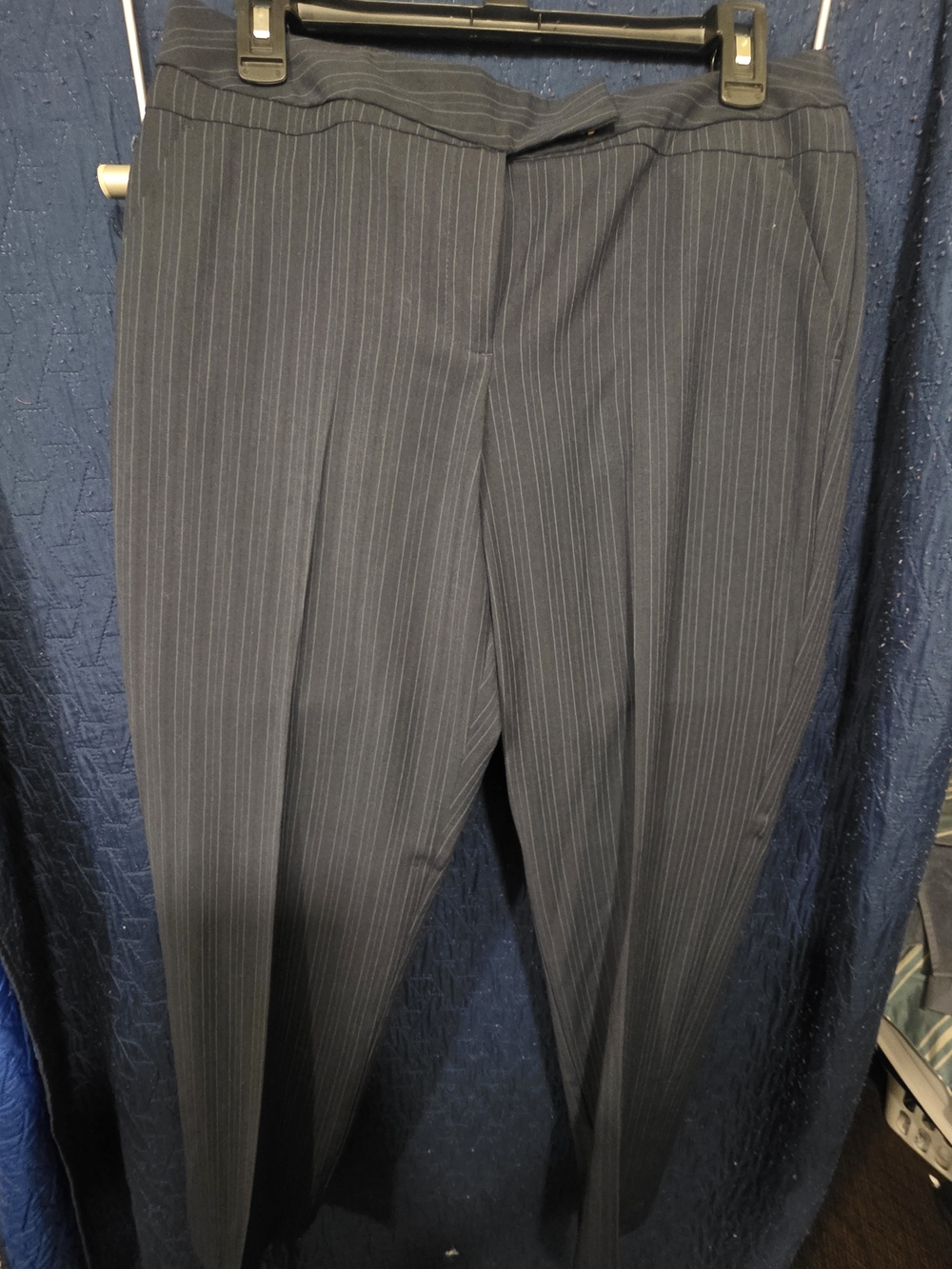 Worthington Charcoal Pinstripe Women's Dress Pants